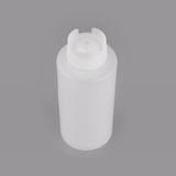 Botella de plástico transparente de 32 oz (primero en entrar, primero en salir), tapa invertida, rellenable y dispensadora, 8,9 x 8,9 x 23 cm (3 1/2 x 3 1/2 x 9 pulgadas), caja de 1 unidad