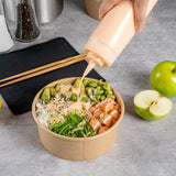 Botella de plástico transparente de 16 oz (primero en entrar, primero en salir), tapa de repuesto, punta de precisión, 2 1/2" x 2 1/2" x 9 1/4" (caja de 1 unidad)