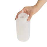 Botella de plástico transparente de 32 oz (primero en entrar, primero en salir), tapa de repuesto, punta de precisión, 9 1/2" x 3 1/2" x 3 1/2" (caja de 1 unidad)
