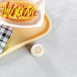 Botella de plástico transparente para apretar Sauce Tek de 8 oz - Punta de precisión - 2" x 2" x 7" - Caja de 1 unidad