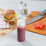 Botella de plástico transparente Sauce Tek de 12 oz - Punta de precisión - 2 1/4" x 2 1/4" x 8" - Caja de 1 unidad