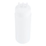 Botella de plástico transparente multiusos Sauce Tek de 12 oz (con punta de triple dispersión) - Caja de 6 unidades