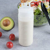 Botella de plástico transparente multiusos Sauce Tek de 12 oz (con punta de triple dispersión) - Caja de 6 unidades