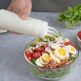 Botella de plástico transparente multiusos Sauce Tek de 12 oz (con punta de triple dispersión) - Caja de 6 unidades