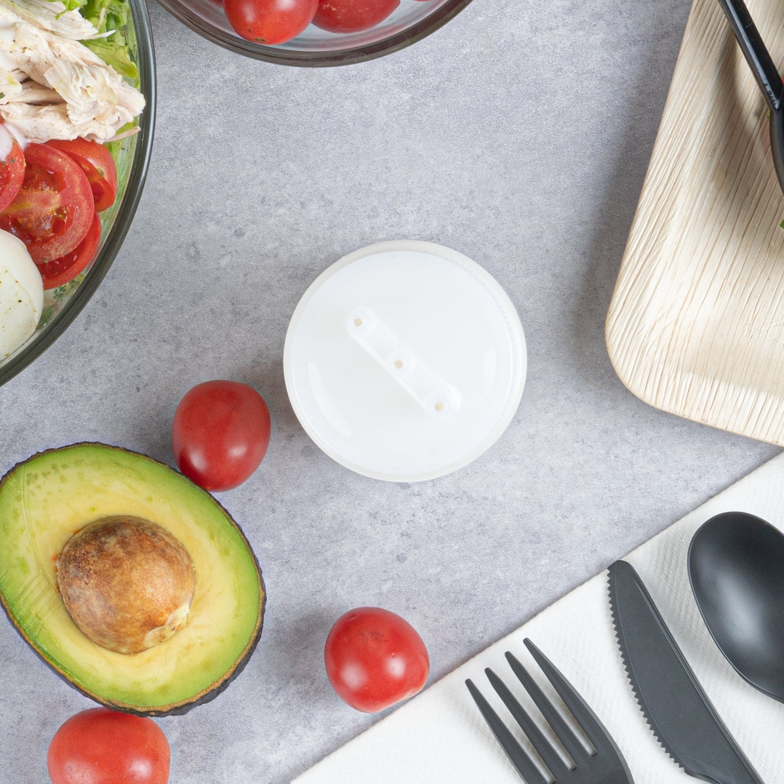 Botella de plástico transparente multiusos Sauce Tek de 12 oz (con punta de triple dispersión) - Caja de 6 unidades