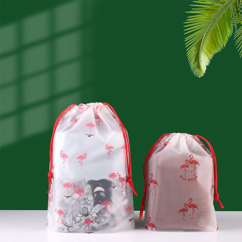Mochila promocional multifuncional personalizada, impermeable, de plástico PE, transparente, con impresión de logotipo.