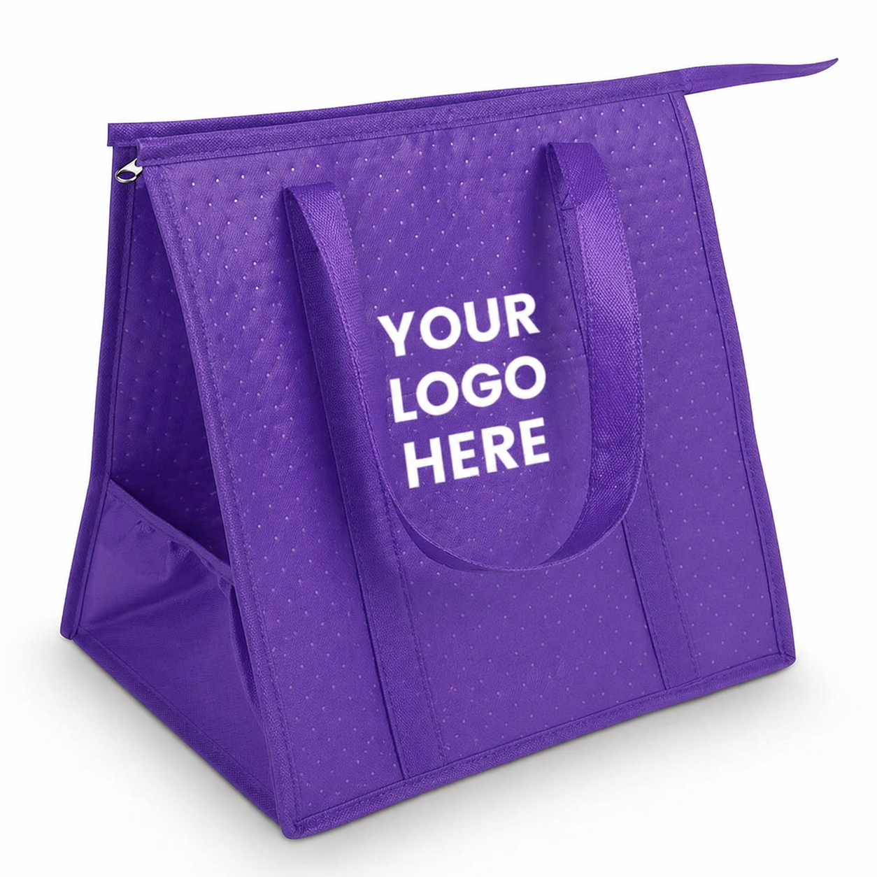 Bolsa térmica reutilizable extragrande con logotipo personalizado para compras de comestibles