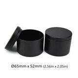 Latas redondas de 4oz y 8oz para velas - Envases metálicos para velas, té, dulces y regalos - Logotipo personalizado disponible