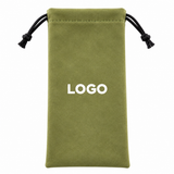 Custom Logo Velvet Drawstring Pouch for Sunglasses & Eyeglasses