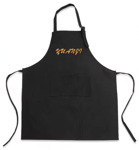 Custom Logo Personalized Premium Chef Aprons for Cooking, Water-Stain Resistant, Machine Washable,Two  Pockets, Unisex Gift