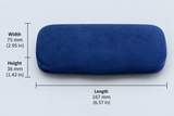 Custom Logo Metal Eyeglass Case – Velvet Covered Hard Case for Sunglasses & Prescription Glasses