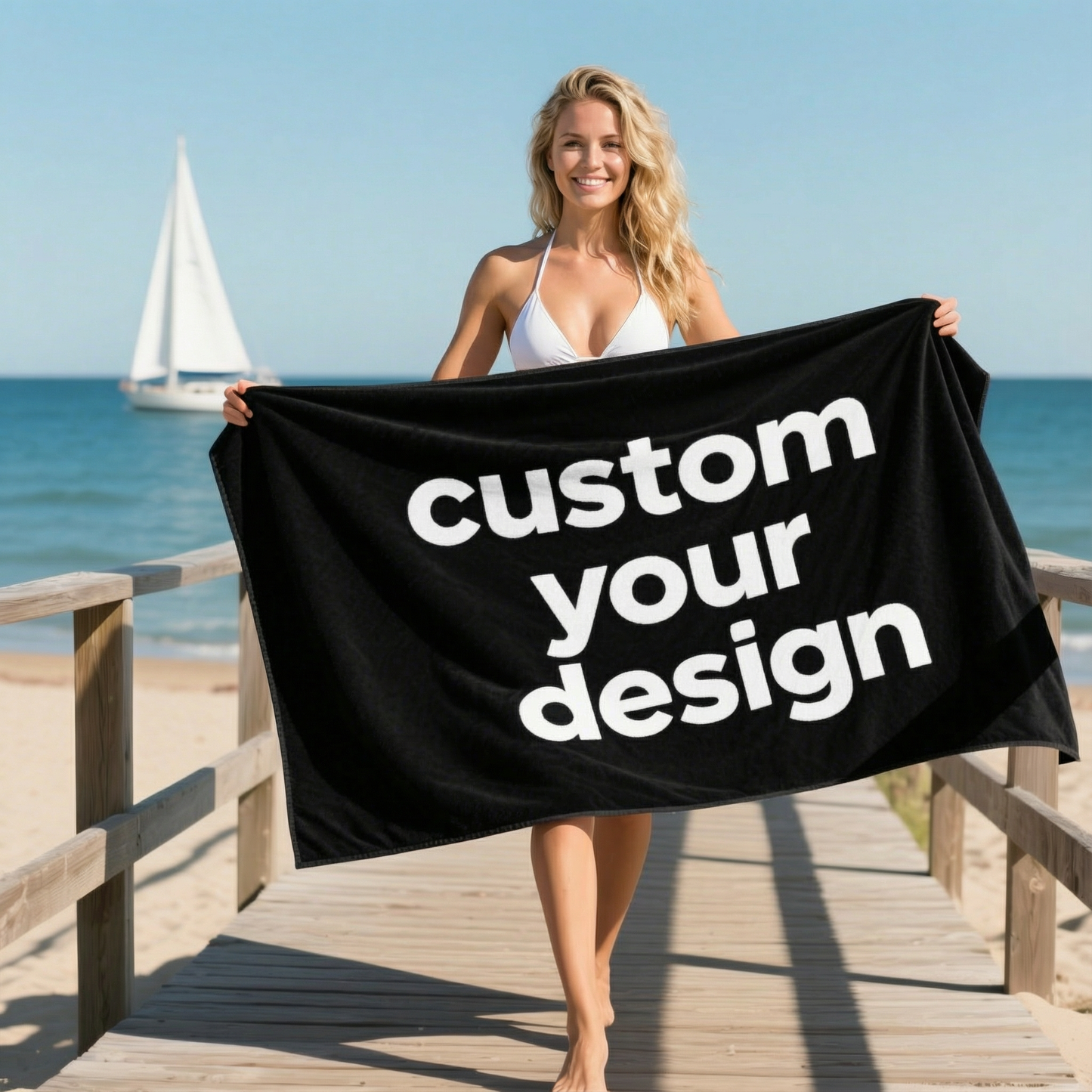 Factory Custom Material Craftsmanship Pattern Colorful Sublimation Oversized Sand Free Microfiber Beach Towels