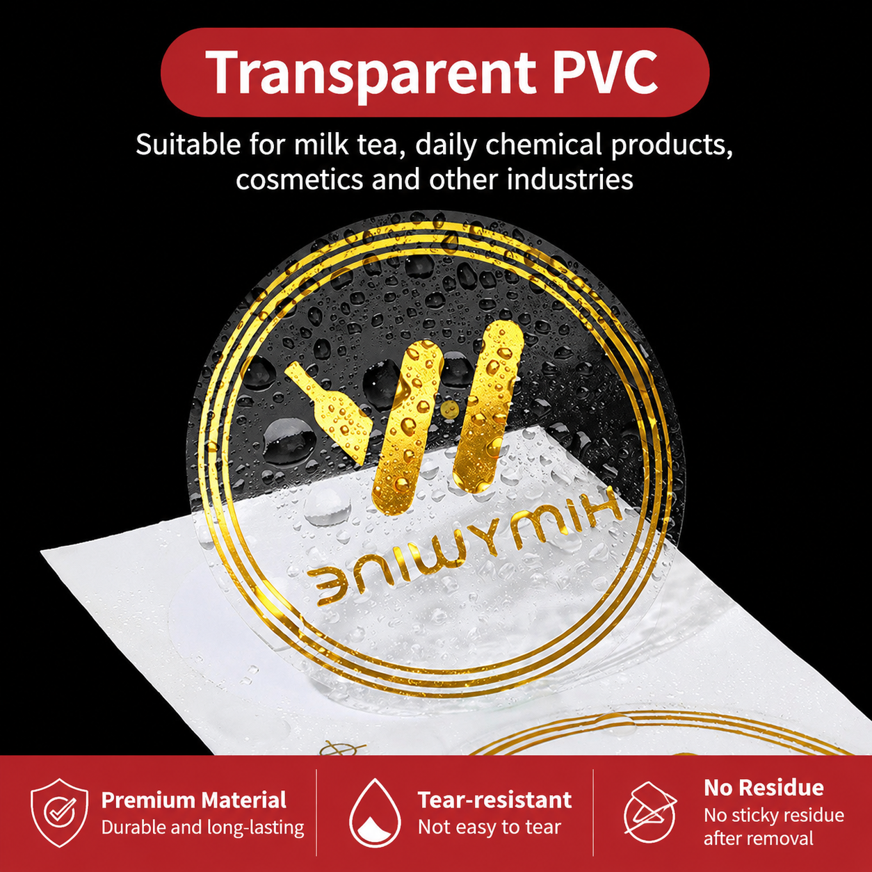 Pegatinas Personalizadas – PVC, Papel, Lámina Plateada, Pegatinas de Transferencia y Más