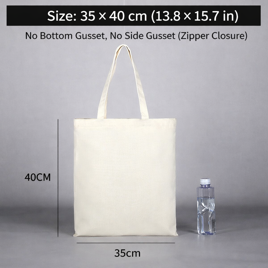 Bolsas de compras plegables de lona blanca personalizadas con impresión de logotipo 