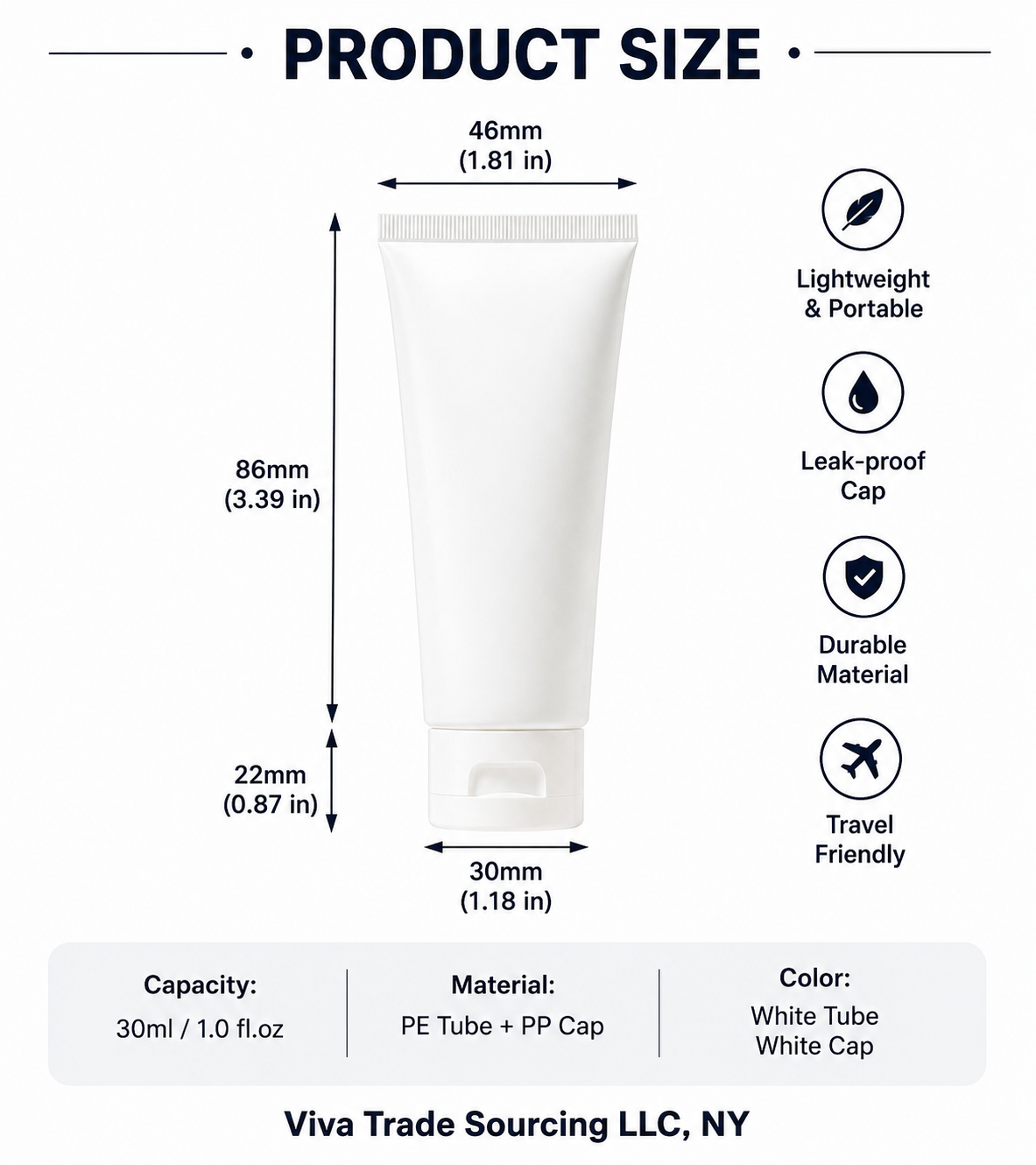 Custom 40g PE Plastic Cosmetic Tube | Empty Hand Cream Soft Squeeze Tube Packaging