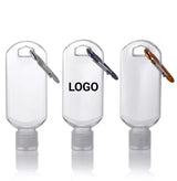 Label Custom PET Recyclable Spray Bottle Keychain Hand Sanitizer with Screen Printed Key Ring and Pump Sprayer