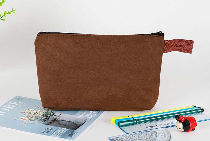 Bolsas de lona de viaje básicas personalizadas con cremallera y logotipo impreso