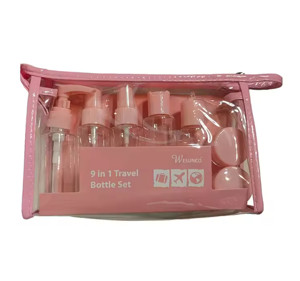 Custom Small Refillable Liquid Containers Spray Bottles for Toiletries Cosmetic Clear Empty Fine Mist Plastic Mini Travel Bottle