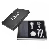 Customized Golf Ball Marker Hat Clip Divot Tool Tees Golf Towel Set Golf Gift Set