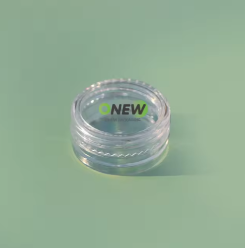 Custom Clear Cream Jar Plastic Pot Mini Transparent Cosmetic Sample Container with Lid