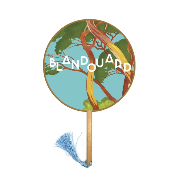 Custom Logo New Style Blank Round Hand Fan Classic Hand Fan Round Hand Fan