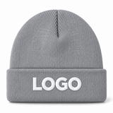 Custom Logo Winter Knit Beanie – Unisex Acrylic Warm Hat