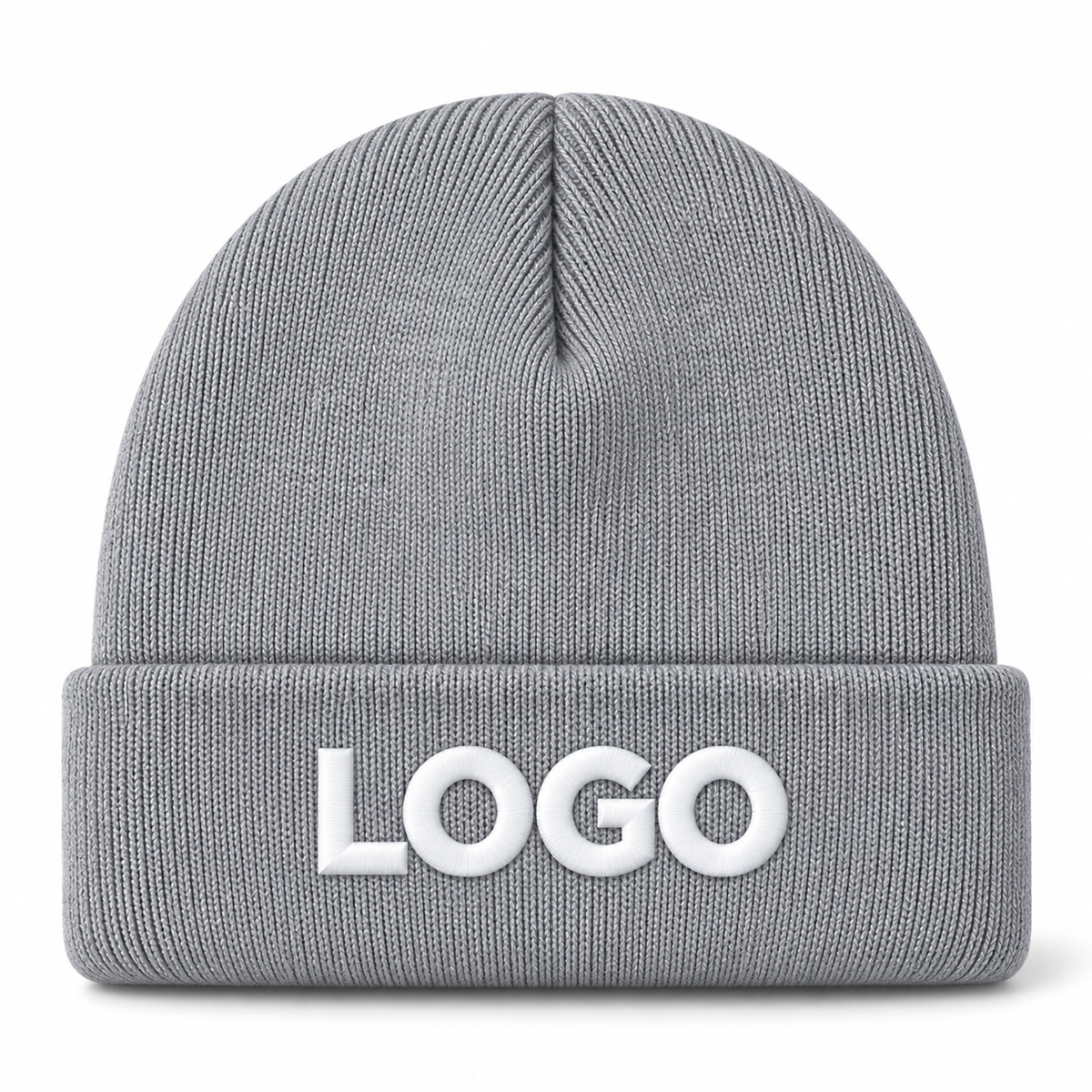 Custom Logo Winter Knit Beanie – Unisex Acrylic Warm Hat
