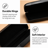 Custom Logo Eyeglass Case – Hard Shell Protective Glasses Case with Soft Interior