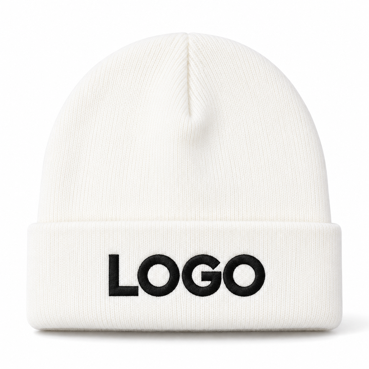 Custom Logo Winter Knit Beanie – Unisex Acrylic Warm Hat