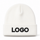 Custom Logo Winter Knit Beanie – Unisex Acrylic Warm Hat