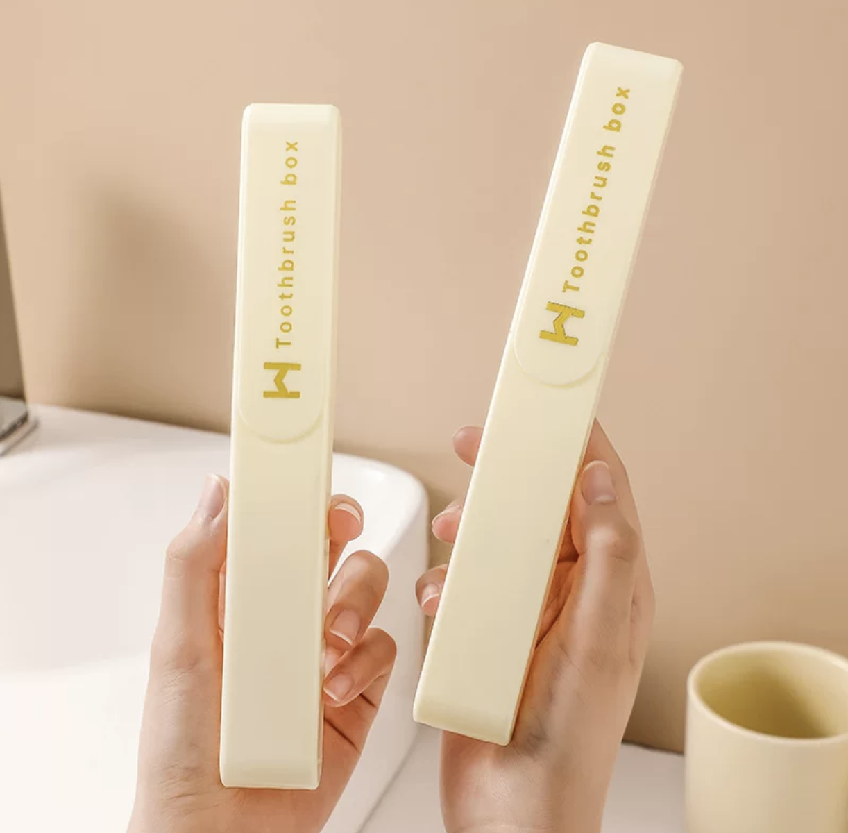 Funda para cepillo de dientes al por mayor de fábrica, estuche de viaje portátil, logotipo personalizado, estuche de plástico para el cuidado personal.
