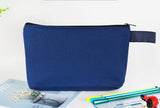 Bolsas de lona de viaje básicas personalizadas con cremallera y logotipo impreso