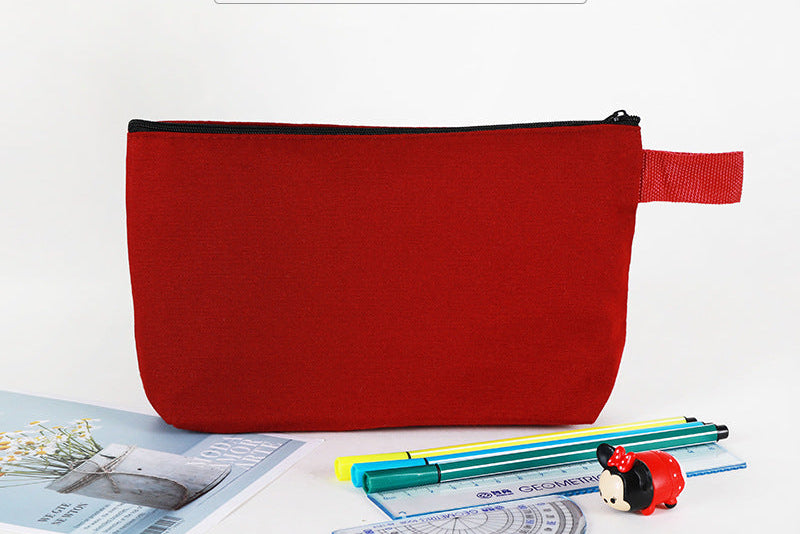 Bolsas de lona de viaje básicas personalizadas con cremallera y logotipo impreso