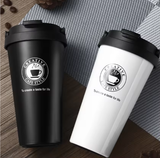 Custom 17oz Fashionable 304/201 Stainless Steel Insulated Cup Silk Screen Printed Modern Portable Business Gift for Coffee