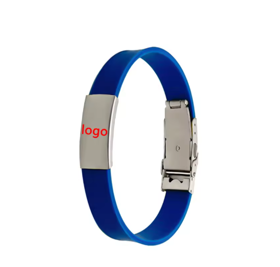 Custom Logo Personalized Waterproof Wristband Silicone Bracelet