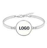 Custom Awareness Puzzle Bracelet Pieces Down Syndrome Survivor Butterfly  Ribbon Charm Bangle Bracelet