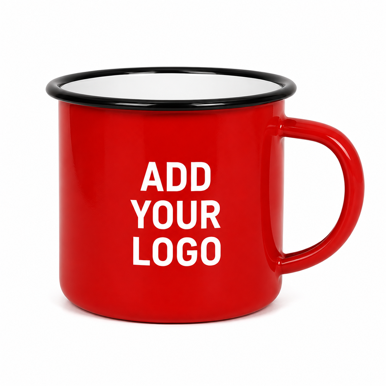 Custom Enamel Mug 12 oz – Vintage-Style Camp Cup with Custom Logo Printing