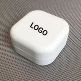 Customized Eco-friendly Logo Bamboo Fiber Shampoo Tin Holder Box Bathroom Travel Soap Bar Case Bamboo Drain Tray