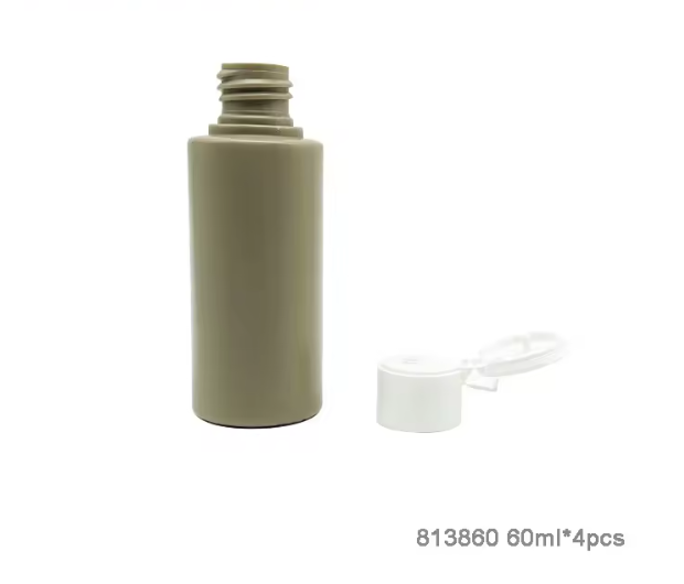 Custom 60ml*4pcs Travel Set Portable Plastic Cosmetic Travel Bottle Set