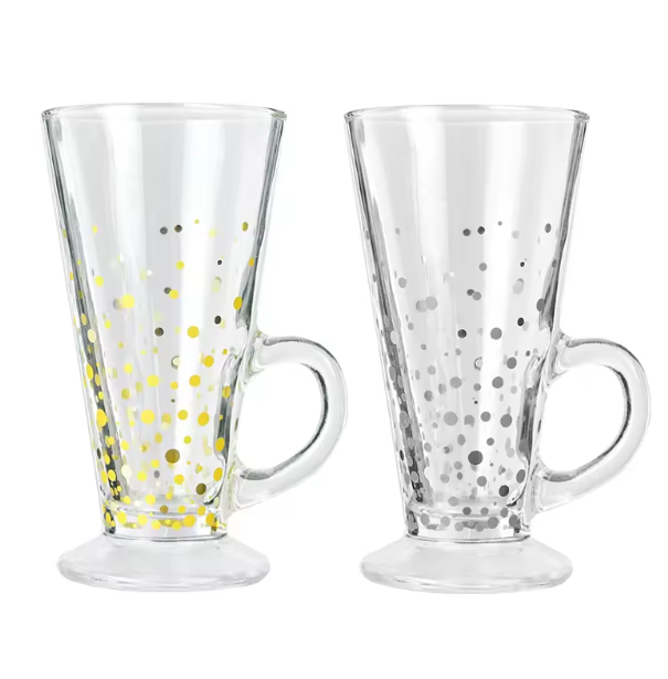 Taza de café irlandés con logotipo personalizado y asa para latte, ideal para chocolate caliente y bebidas de Arabia Saudita.