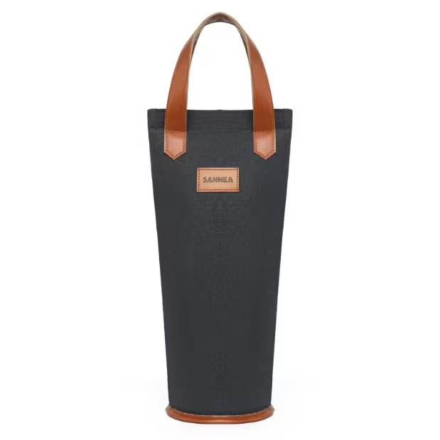 Bolsa térmica para vino con logotipo personalizado, para una sola botella, sublimación de vino, para viajes, regalo de Navidad