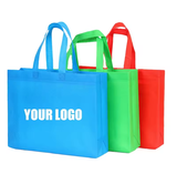 Bolsas reutilizables de tela no tejida personalizadas para compras económicas al por mayor con impresión de logotipo 