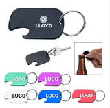 Custom Logo Laser Printed Aluminium Alloy Beer Bottle Opener Keychain Dog Tag Keychain Bottle Opener