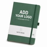 Custom Logo A5 PU Leather Notebook – Personalized Journal with Elastic Closure