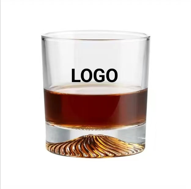 Copas de cóctel de cristal redondas y pesadas, personalizadas, de estilo antiguo, para fiestas en bares de vinos. 