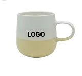 Custom Two-tone Enjoy Coffee Classic Coffe Mugs Ceramic for Printing Creative Solid Color Coffee Cup Mug