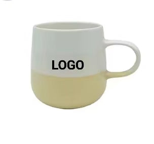 Custom Two-tone Enjoy Coffee Classic Coffe Mugs Ceramic for Printing Creative Solid Color Coffee Cup Mug