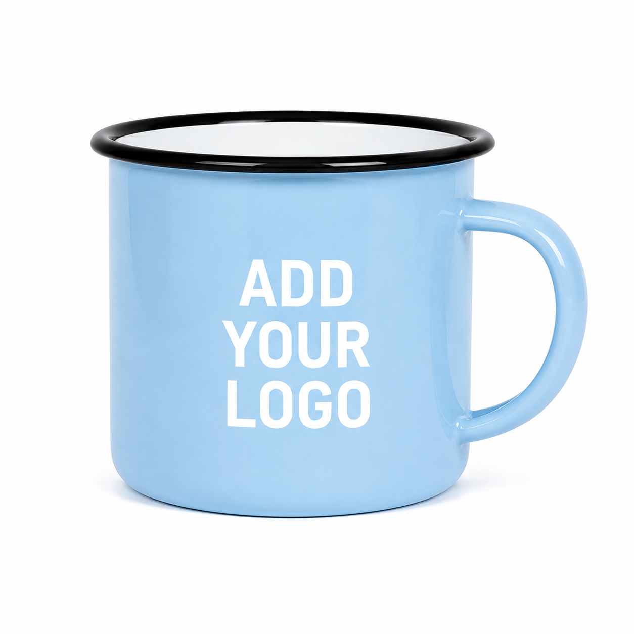 Custom Enamel Mug 12 oz – Vintage-Style Camp Cup with Custom Logo Printing