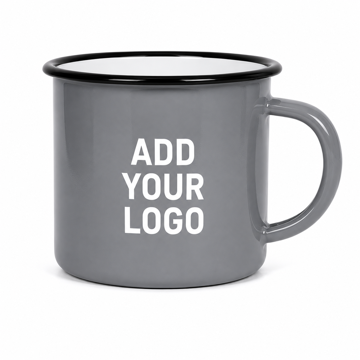 Custom Enamel Mug 12 oz – Vintage-Style Camp Cup with Custom Logo Printing