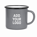 Custom Enamel Mug 12 oz – Vintage-Style Camp Cup with Custom Logo Printing